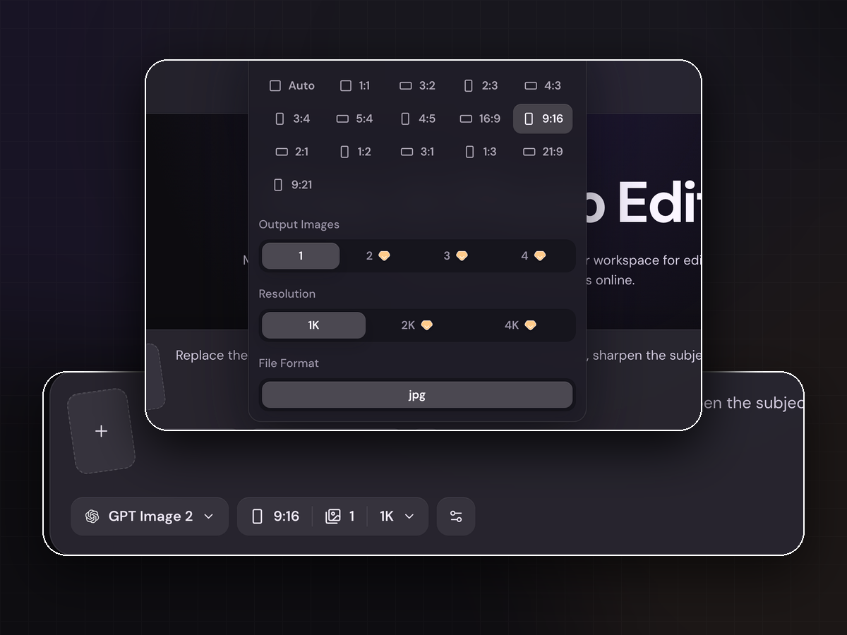 Describe the Edit preview.